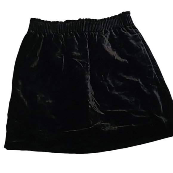 J. Crew sz 4 black velvet paperbag waist skirt new with tags with pockets WSK84 - Picture 9 of 9